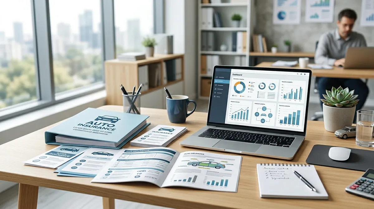 Рабочее пространство со страховыми документами